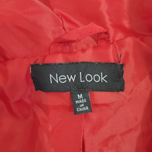 New Look | Retro 70s 80s Rainbow Chest Full Zip Hooded Windbreaker Jacket - Picture 8 of 11